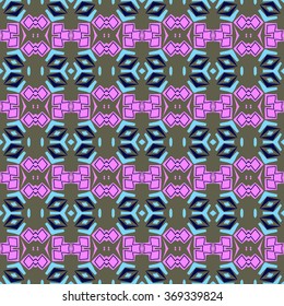 Beautiful abstract vector seamless ornamental design can be used as interior pattern or clothes pattern.