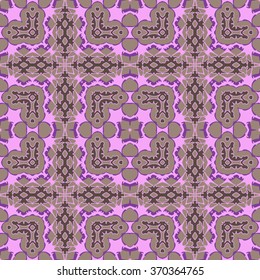 Beautiful abstract vector seamless ornamental design can be used as interior pattern or clothes pattern.