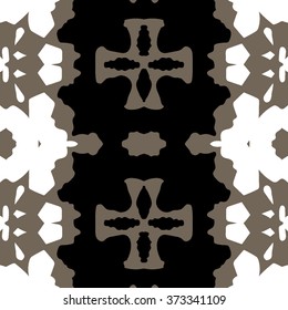 Beautiful abstract vector seamless ornamental design can be used as interior pattern or clothes pattern. 