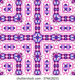Beautiful abstract vector seamless ornamental design can be used as interior pattern or clothes pattern.