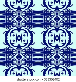 Beautiful abstract vector seamless ornamental design can be used as interior pattern or clothes pattern.
