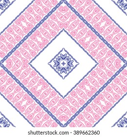 Beautiful abstract vector seamless ornamental design can be used as interior pattern or clothes pattern. 