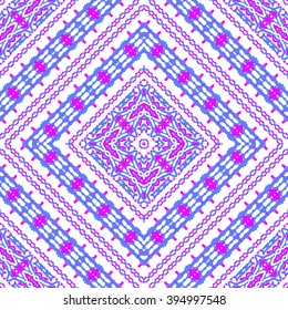 Beautiful abstract vector seamless ornamental design can be used as interior pattern or clothes pattern. 