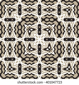 Beautiful abstract vector seamless ornamental design can be used as interior pattern or clothes pattern.