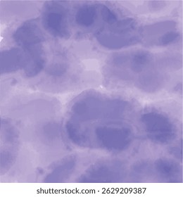 Fundo de Aquarela Púrpura de Aquarela de Vetor Abstrato Bonito com Gradientes e Texturas Suaves. Textura de aquarela suave em tons de roxo, criando uma impressão visual abstrata e calmante. 