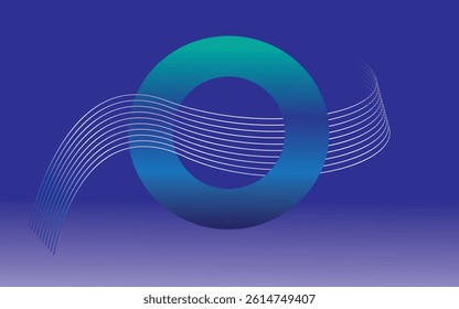 Beautiful Abstract vectorized wave, wallpaper, background, Pattern.