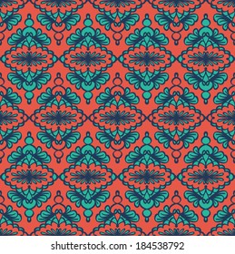 Beautiful abstract vintage seamless pattern. Vector illustration