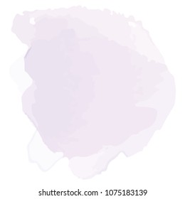 beautiful abstract violet watercolor art hand paint on white background,brush textures for logo.There is a place for text.Perfect stroke design for headline.luxury boutique Illustrations.
