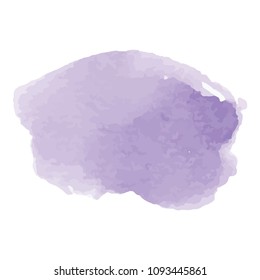 beautiful abstract violet watercolor art hand paint on white background,brush textures for logo.There is a place for text.Perfect stroke design for headline.luxury boutique Illustrations.