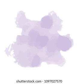 beautiful abstract violet watercolor art hand paint on white background,brush textures for logo.There is a place for text.Perfect stroke design for headline.luxury boutique Illustrations.