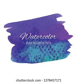 beautiful abstract violet watercolor art hand paint on white background, brush textures for logo. There is a place for text. Perfect stroke design for headline. Luxury boutique Illustrations.