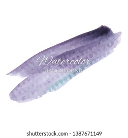 beautiful abstract violet watercolor art hand paint on white background,brush textures for logo.There is a place for text.Perfect stroke design for headline.luxury boutique Illustrations.