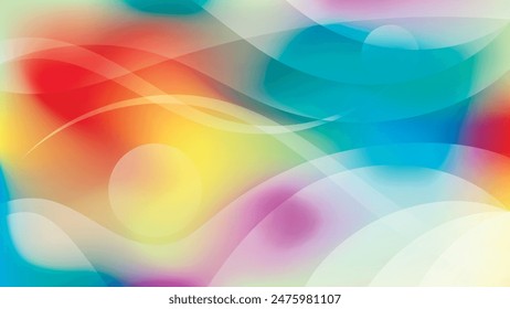 Beautiful abstract wallpaper with blur effect. An excellent background for designing pages on social networks, posters, presentations, outdoor advertising and your other projects. Vector.