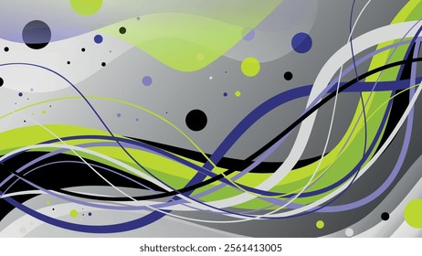 Beautiful abstract wallpaper in neon colors. Excellent background for designing pages in social networks, posters, presentations, outdoor advertising and other your projects. Vector.