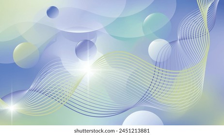 Beautiful abstract wallpaper in soft cool colors. An excellent background for designing pages on social networks, posters, presentations, outdoor advertising and your other projects. Vector.