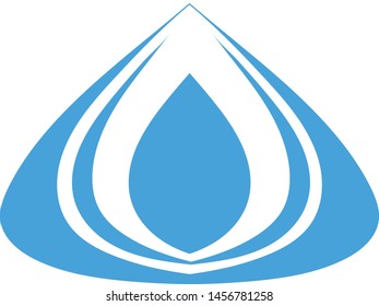 beautiful abstract water drop signal symbols