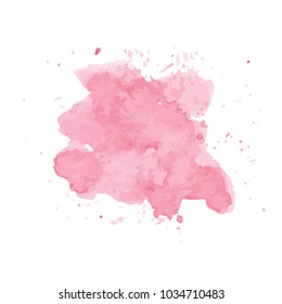 beautiful abstract watercolor art hand paint on white background,brush textures for logo.There is a place for text.Perfect stroke design for headline.luxury boutique Illustrations.