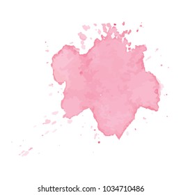 beautiful abstract watercolor art hand paint on white background,brush textures for logo.There is a place for text.Perfect stroke design for headline.luxury boutique Illustrations.