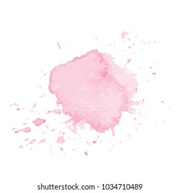 beautiful abstract watercolor art hand paint on white background,brush textures for logo.There is a place for text.Perfect stroke design for headline.luxury boutique Illustrations.
