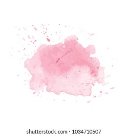 beautiful abstract watercolor art hand paint on white background,brush textures for logo.There is a place for text.Perfect stroke design for headline.luxury boutique Illustrations.