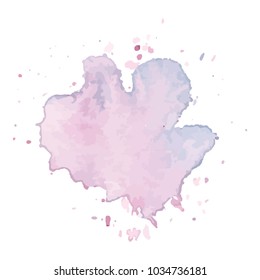 beautiful abstract watercolor art hand paint on white background,brush textures for logo.There is a place for text.Perfect stroke design for headline.luxury boutique Illustrations.