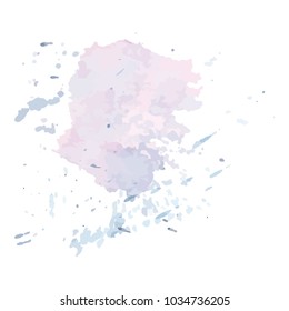 beautiful abstract watercolor art hand paint on white background,brush textures for logo.There is a place for text.Perfect stroke design for headline.luxury boutique Illustrations.