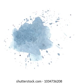 beautiful abstract watercolor art hand paint on white background,brush textures for logo.There is a place for text.Perfect stroke design for headline.luxury boutique Illustrations.