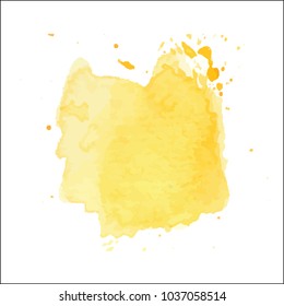 beautiful abstract watercolor art hand paint on white background,brush textures for logo.There is a place for text.Perfect stroke design for headline.luxury boutique Illustrations.