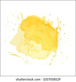 beautiful abstract watercolor art hand paint on white background,brush textures for logo.There is a place for text.Perfect stroke design for headline.luxury boutique Illustrations.