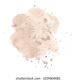 beautiful abstract watercolor art hand paint on white background,brush textures for logo.There is a place for text.Perfect stroke design for headline.luxury boutique Illustrations.