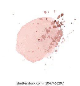 beautiful abstract watercolor art hand paint on white background,brush textures for logo.There is a place for text.Perfect stroke design for headline.luxury boutique Illustrations.
