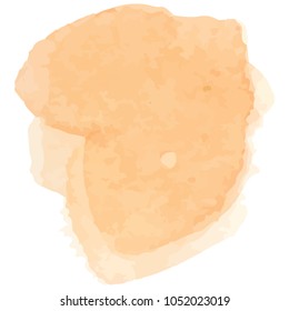 beautiful abstract watercolor art hand paint on white background,brush textures for logo.There is a place for text.Perfect stroke design for headline.luxury boutique Illustrations.