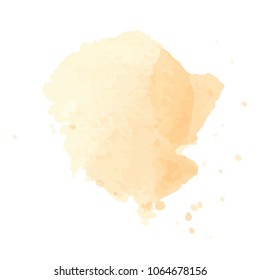 beautiful abstract watercolor art hand paint on white background,brush textures for logo.There is a place for text.Perfect stroke design for headline.luxury boutique Illustrations.