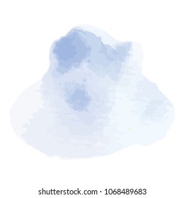 beautiful abstract watercolor art hand paint on white background,brush textures for logo.There is a place for text.Perfect stroke design for headline.luxury boutique Illustrations.