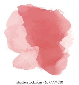 beautiful abstract watercolor art hand paint on white background,brush textures for logo.There is a place for text.Perfect stroke design for headline.luxury boutique Illustrations.