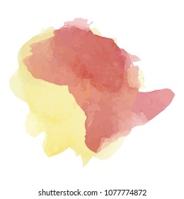 beautiful abstract watercolor art hand paint on white background,brush textures for logo.There is a place for text.Perfect stroke design for headline.luxury boutique Illustrations.