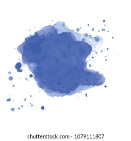 beautiful abstract watercolor art hand paint on white background,brush textures for logo.There is a place for text.Perfect stroke design for headline.luxury boutique Illustrations.