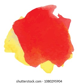 beautiful abstract watercolor art hand paint on white background,brush textures for logo.There is a place for text.Perfect stroke design for headline.luxury boutique Illustrations.