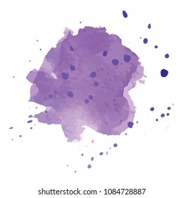 beautiful abstract watercolor art hand paint on white background,brush textures for logo.There is a place for text.Perfect stroke design for headline.luxury boutique Illustrations.