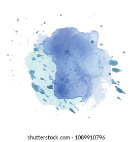 beautiful abstract watercolor art hand paint on white background,brush textures for logo.There is a place for text.Perfect stroke design for headline.luxury boutique Illustrations.