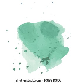 beautiful abstract watercolor art hand paint on white background,brush textures for logo.There is a place for text.Perfect stroke design for headline.luxury boutique Illustrations.