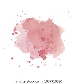 beautiful abstract watercolor art hand paint on white background,brush textures for logo.There is a place for text.Perfect stroke design for headline.luxury boutique Illustrations.