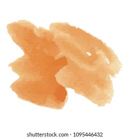 beautiful abstract watercolor art hand paint on white background,brush textures for logo.There is a place for text.Perfect stroke design for headline.luxury boutique Illustrations.