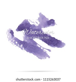 beautiful abstract watercolor art hand paint on white background,brush textures for logo.There is a place for text.Perfect stroke design for headline.luxury boutique Illustrations.