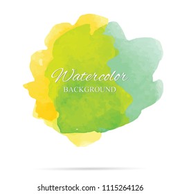 beautiful abstract watercolor art hand paint on white background,brush textures for logo.There is a place for text.Perfect stroke design for headline.luxury boutique Illustrations.