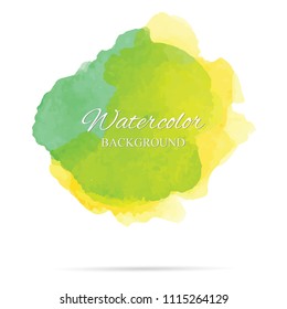 beautiful abstract watercolor art hand paint on white background,brush textures for logo.There is a place for text.Perfect stroke design for headline.luxury boutique Illustrations.
