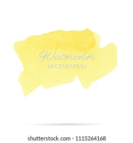 beautiful abstract watercolor art hand paint on white background,brush textures for logo.There is a place for text.Perfect stroke design for headline.luxury boutique Illustrations.