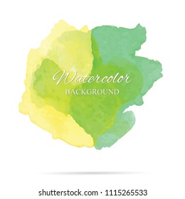 beautiful abstract watercolor art hand paint on white background,brush textures for logo.There is a place for text.Perfect stroke design for headline.luxury boutique Illustrations.