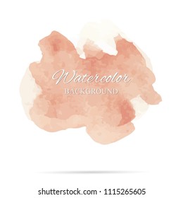beautiful abstract watercolor art hand paint on white background,brush textures for logo.There is a place for text.Perfect stroke design for headline.luxury boutique Illustrations.