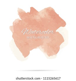 beautiful abstract watercolor art hand paint on white background,brush textures for logo.There is a place for text.Perfect stroke design for headline.luxury boutique Illustrations.